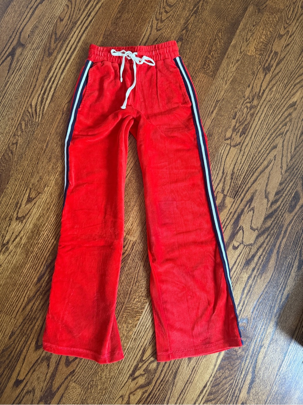Sundry Women’s  Red Terry Track Pants with Side Stripe